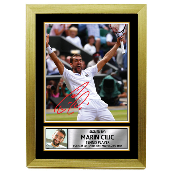 Marin Cilic M601 - Tennis Player - Autographed Poster Print Photo Signature GIFT