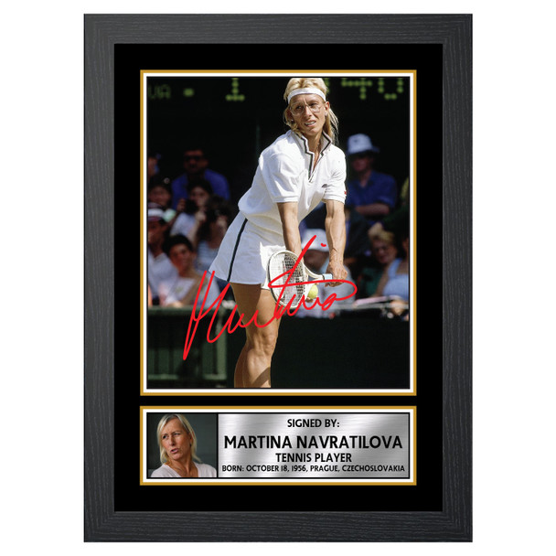 Martina Navratilova M607 - Tennis Player - Autographed Poster Print Photo Signature GIFT