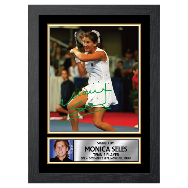 Monica Seles M619 - Tennis Player - Autographed Poster Print Photo Signature GIFT