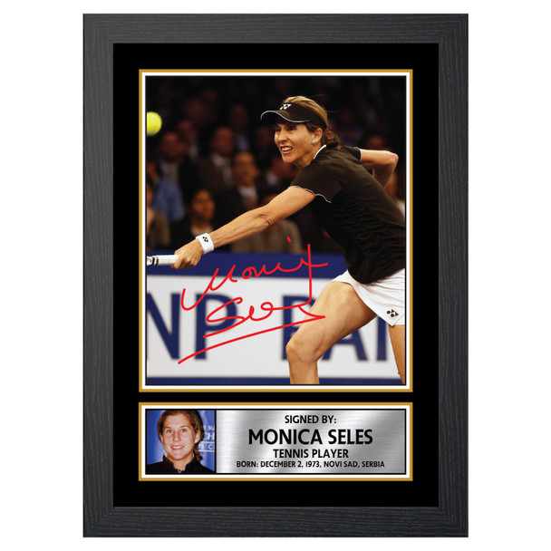 Monica Seles M620 - Tennis Player - Autographed Poster Print Photo Signature GIFT
