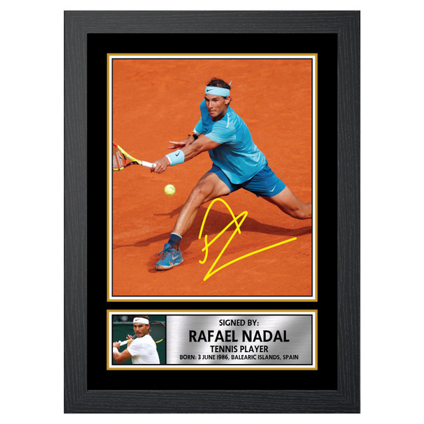 Rafael Nadal M627 - Tennis Player - Autographed Poster Print Photo Signature GIFT