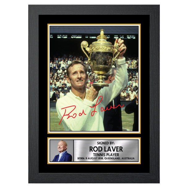 Rod Laver M629 - Tennis Player - Autographed Poster Print Photo Signature GIFT