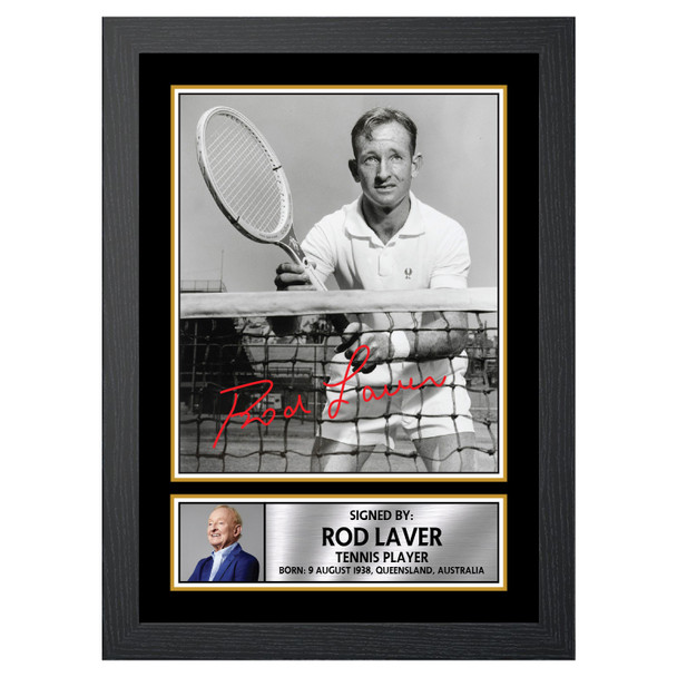 Rod Laver M630 - Tennis Player - Autographed Poster Print Photo Signature GIFT