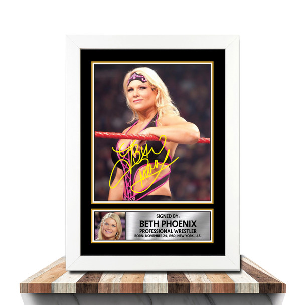 Beth Phoenix M955 - Wrestling - Autographed Poster Print Photo Signature GIFT