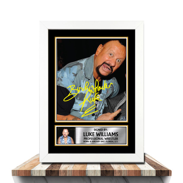 Bushwhacker Luke M967 - Wrestling - Autographed Poster Print Photo Signature GIFT