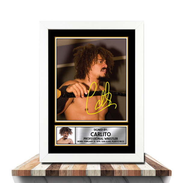 Carlito M971 - Wrestling - Autographed Poster Print Photo Signature GIFT