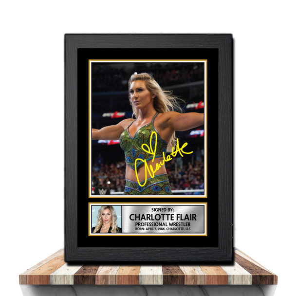 Charlotte M974 - Wrestling - Autographed Poster Print Photo Signature GIFT