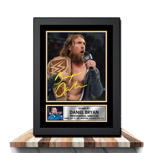 Daniel Bryan M988 - Wrestling - Autographed Poster Print Photo Signature GIFT