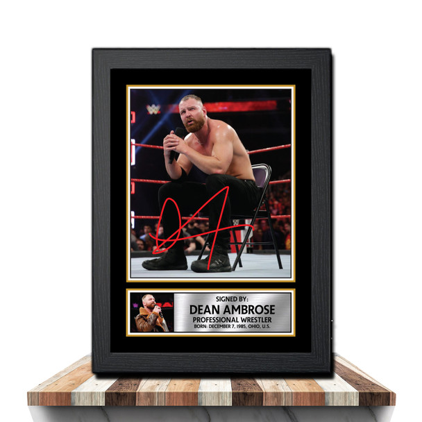 Dean Ambrose M992 - Wrestling - Autographed Poster Print Photo Signature GIFT