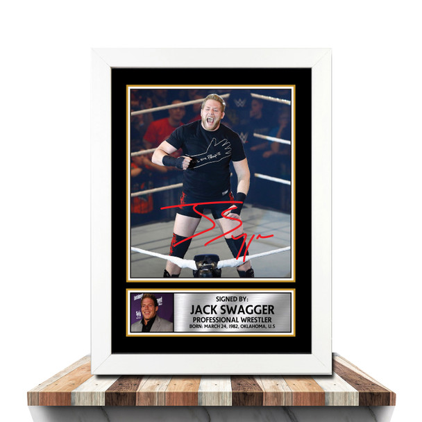 Jack Swagger M1011 - Wrestling - Autographed Poster Print Photo Signature GIFT