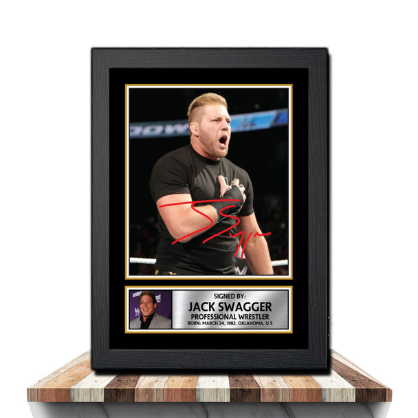 Jack Swagger M1012 - Wrestling - Autographed Poster Print Photo Signature GIFT