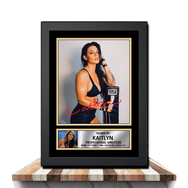 Kaitlyn M1022 - Wrestling - Autographed Poster Print Photo Signature GIFT