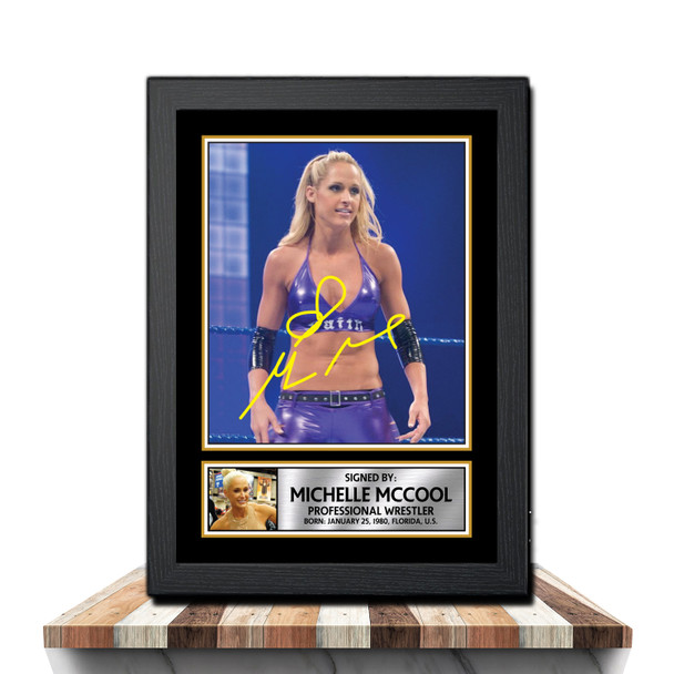 Michelle McCool M1044 Wrestling Autographed Poster Print Photo Signature Gift