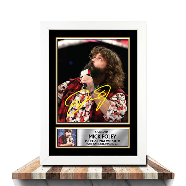 Mick Foley M1045 - Wrestling - Autographed Poster Print Photo Signature GIFT