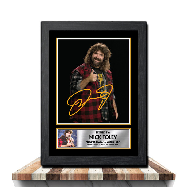 Mick Foley M1046 - Wrestling - Autographed Poster Print Photo Signature GIFT