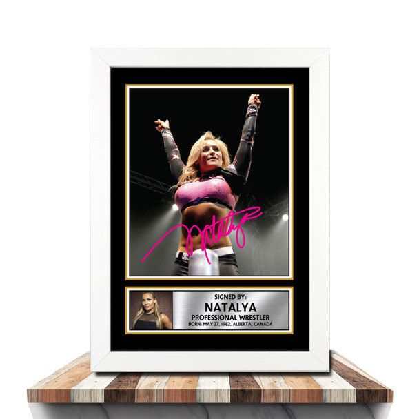 Natalya M1049 - Wrestling - Autographed Poster Print Photo Signature GIFT