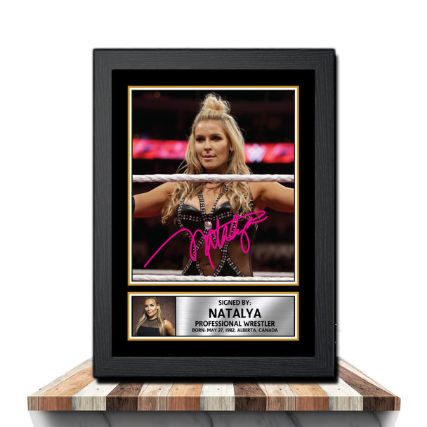 Natalya M1050 - Wrestling - Autographed Poster Print Photo Signature GIFT