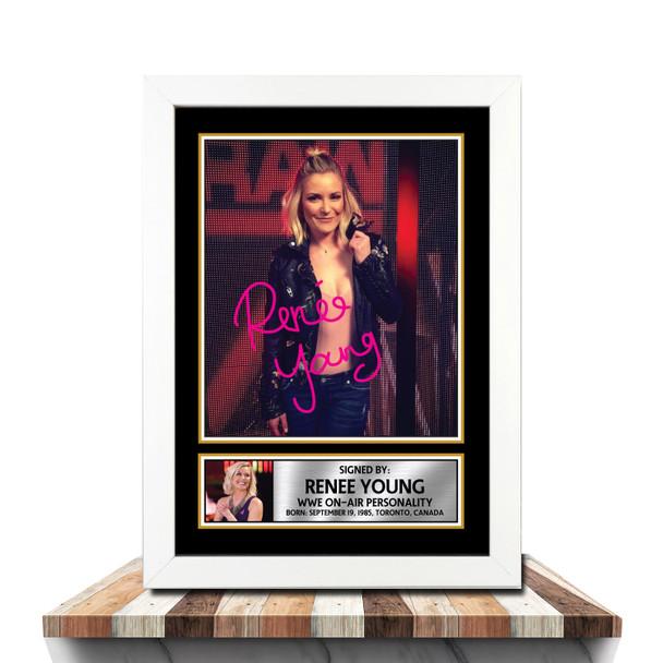 Renee Young M1057 - Wrestling - Autographed Poster Print Photo Signature GIFT