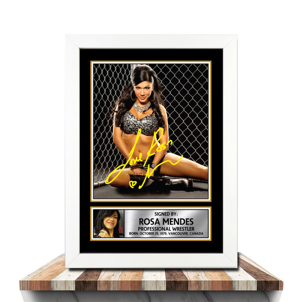 Rosa Mendes M1061 - Wrestling - Autographed Poster Print Photo Signature GIFT