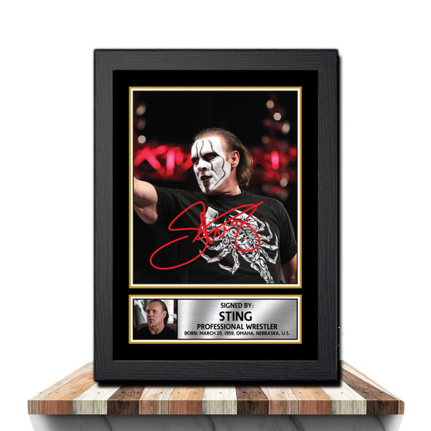 Sting M1086 - Wrestling - Autographed Poster Print Photo Signature GIFT