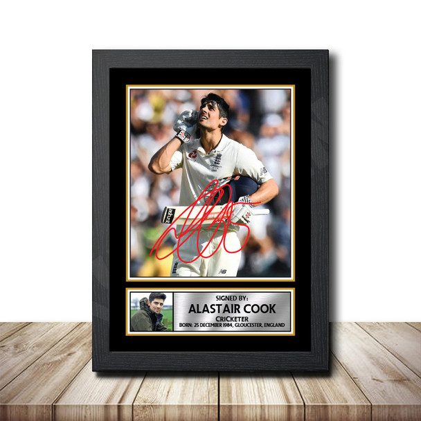 Alastair Cook M1464 - Cricketer - Autographed Poster Print Photo Signature GIFT