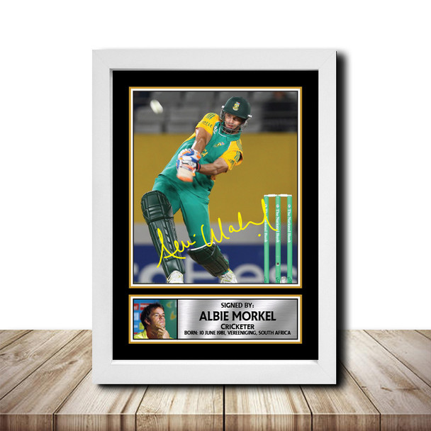 Albie Morkel M1467 - Cricketer - Autographed Poster Print Photo Signature GIFT