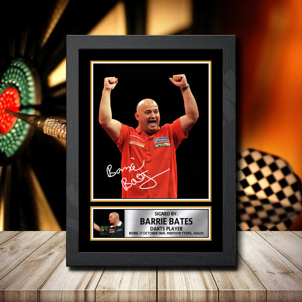 Barrie Bates - Signed Autographed Darts Star Print