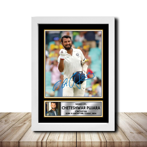 Cheteshwar Pujara M1503 - Cricketer - Autographed Poster Print Photo Signature GIFT