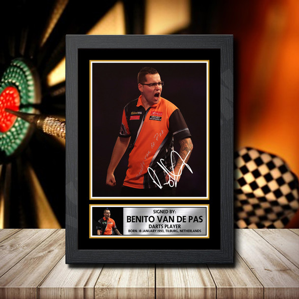 Benito Van De Pas 2 - Signed Autographed Darts Star Print