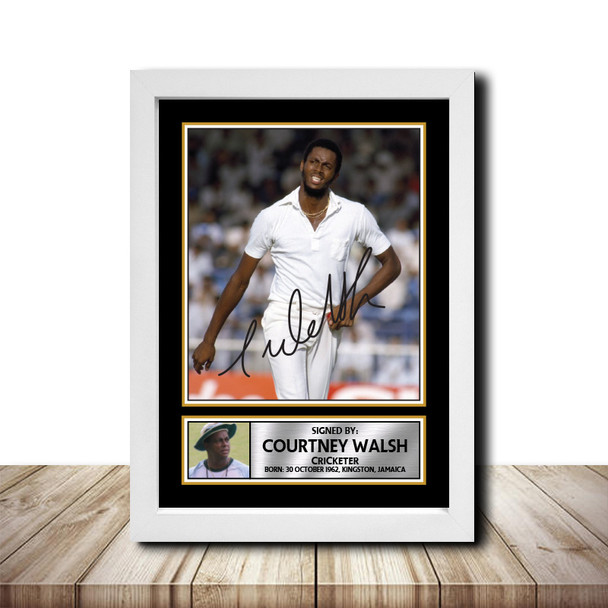 Courtney Walsh M1511 - Cricketer - Autographed Poster Print Photo Signature GIFT