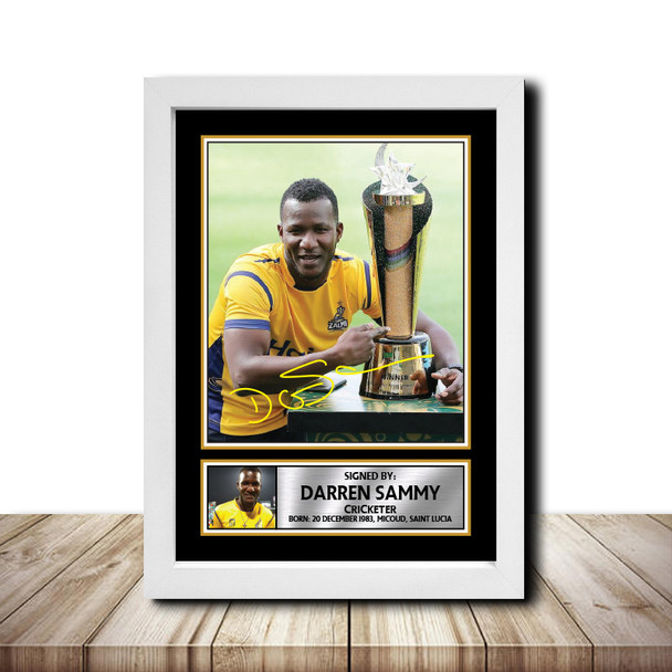 Darren Sammy M1525 - Cricketer - Autographed Poster Print Photo Signature GIFT