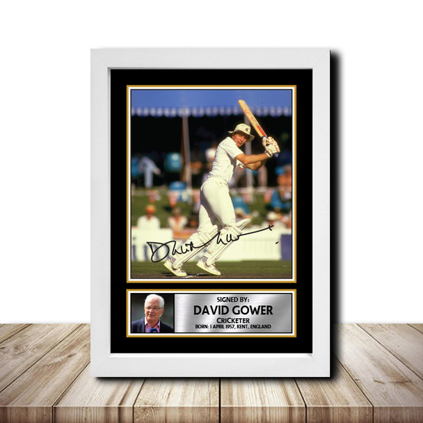 David Gower M1527 - Cricketer - Autographed Poster Print Photo Signature GIFT
