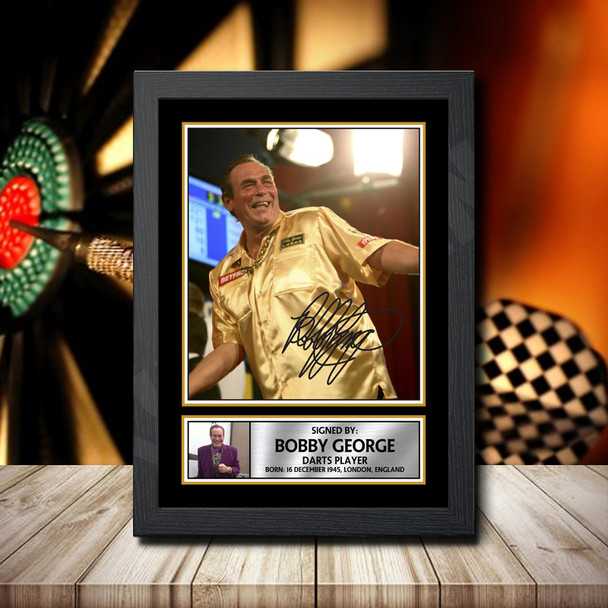 Bobby George 2 - Signed Autographed Darts Star Print