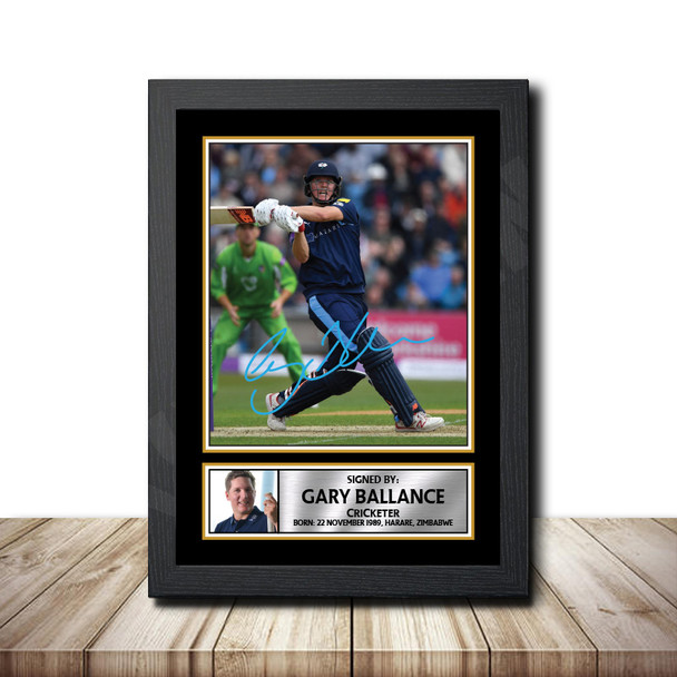 Gary Ballance M1572 - Cricketer - Autographed Poster Print Photo Signature GIFT