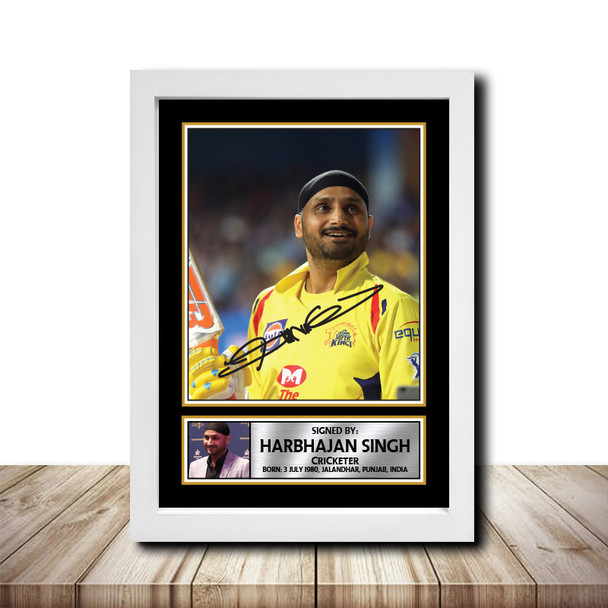 Harbhajan Singh M1593 - Cricketer - Autographed Poster Print Photo Signature GIFT