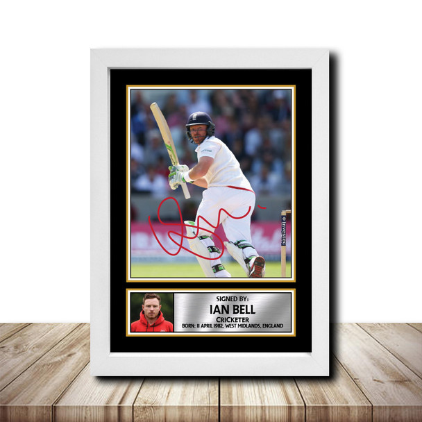 Ian Bell M1601 - Cricketer - Autographed Poster Print Photo Signature GIFT