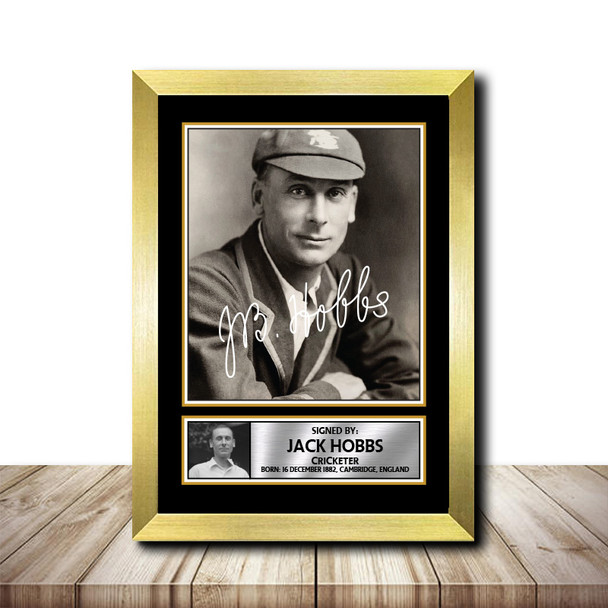 Jack Hobbs M1610 - Cricketer - Autographed Poster Print Photo Signature GIFT