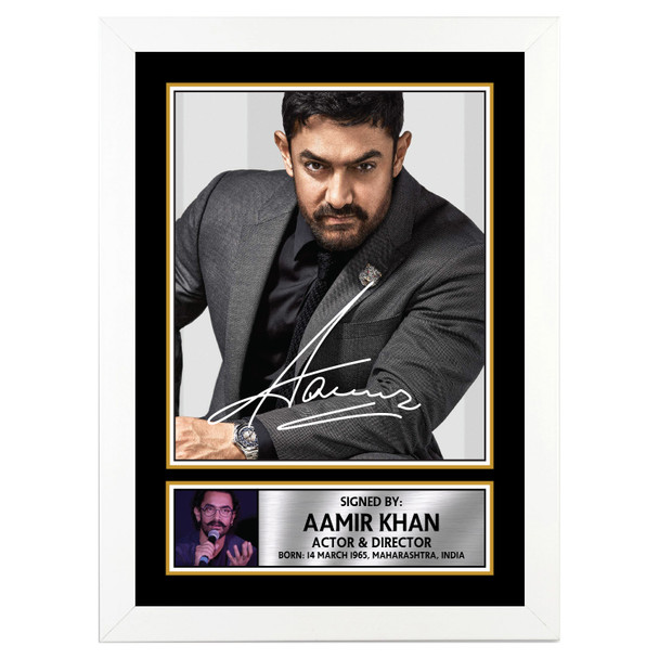 Aamir Khan M285 - Bollywood - Autographed Poster Print Photo Signature GIFT