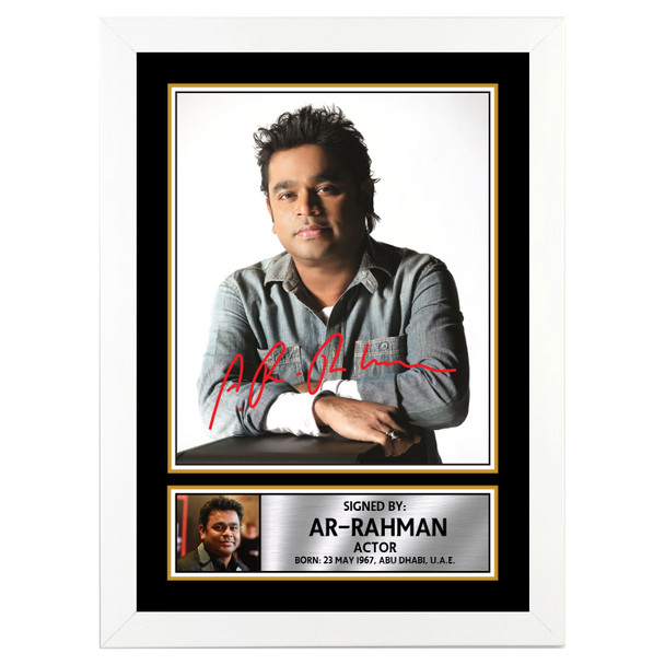 Ar Rahman M299 - Bollywood - Autographed Poster Print Photo Signature GIFT