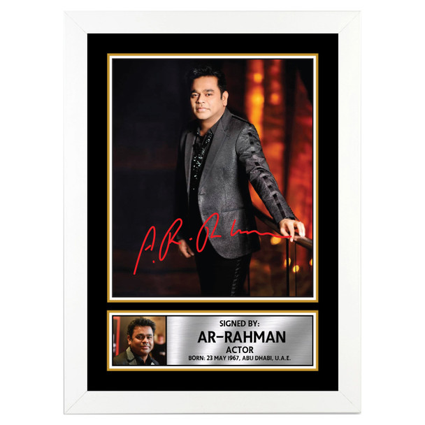 Ar Rahman M300 - Bollywood - Autographed Poster Print Photo Signature GIFT