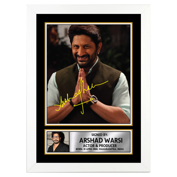 Arshad Warsi M301 - Bollywood - Autographed Poster Print Photo Signature GIFT