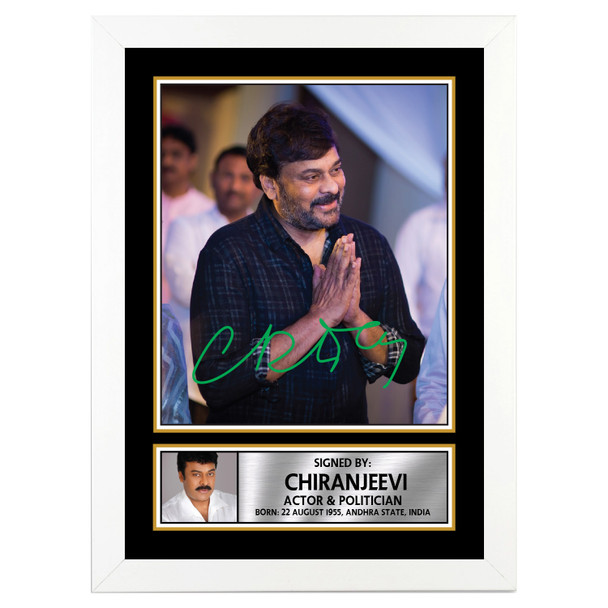 Chiranjeevi M307 - Bollywood - Autographed Poster Print Photo Signature GIFT