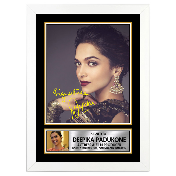 Deepika Padukone M309 - Bollywood - Autographed Poster Print Photo Signature GIFT