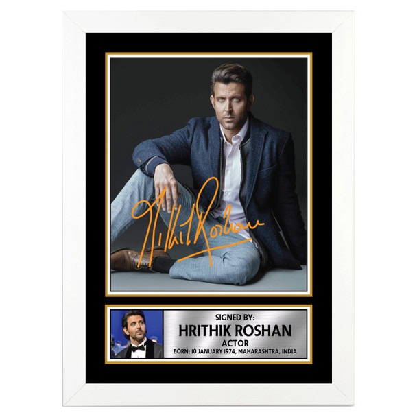 Hrithik Roshan M318 - Bollywood - Autographed Poster Print Photo Signature GIFT