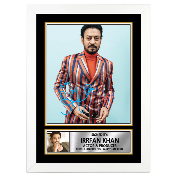 Irfan Khan M322 - Bollywood - Autographed Poster Print Photo Signature GIFT