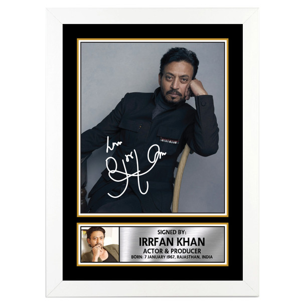 Irfan Khan M323 - Bollywood - Autographed Poster Print Photo Signature GIFT