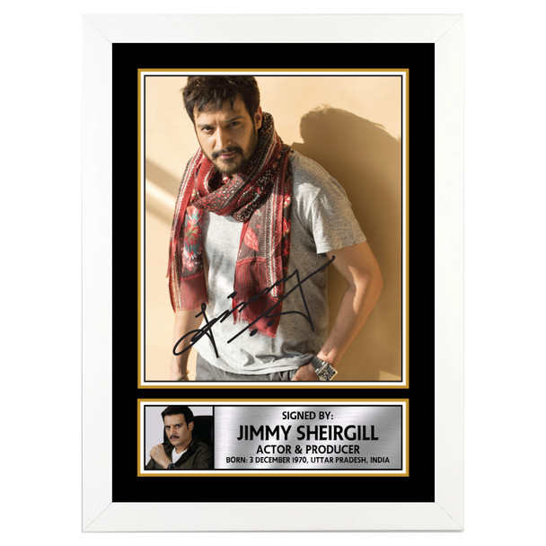 Jimmy Shergill M325 - Bollywood - Autographed Poster Print Photo Signature GIFT