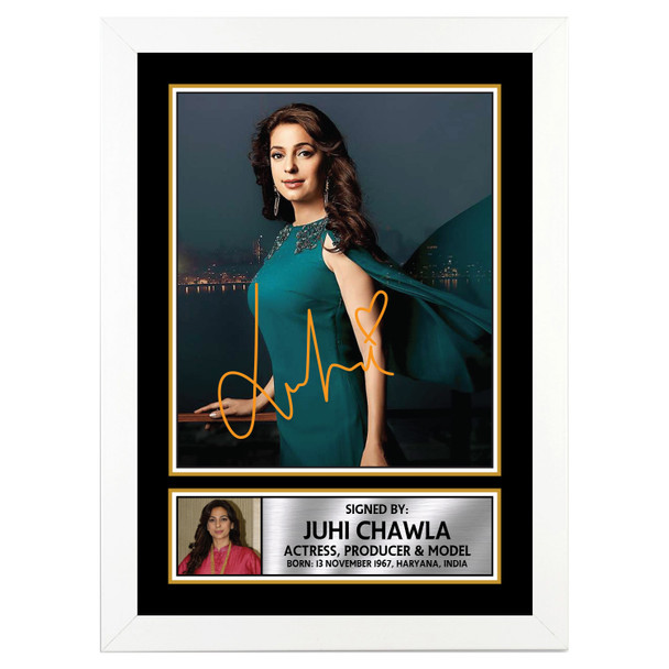 Juhi Chawla M328 - Bollywood - Autographed Poster Print Photo Signature GIFT