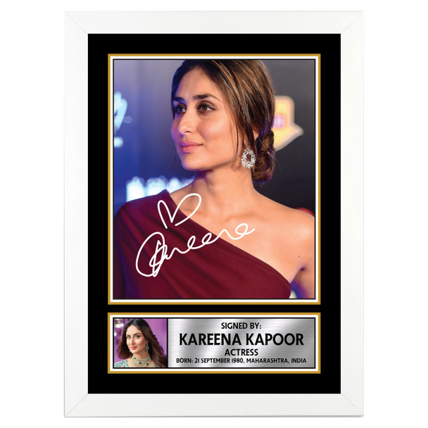 kareen Kapoor M339 - Bollywood - Autographed Poster Print Photo Signature GIFT