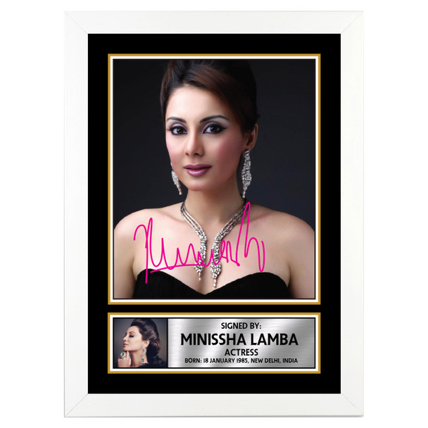 Manisha Koirala M350 Bollywood Autographed Poster Print Photo Signature Gift